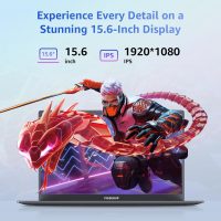 Laptop, 12GB LPDDR5 RAM 1TB SSD, 15.6 Inch Laptop Computer, Win11 Pro, N95 Quad Core Processor, Up to 3.4GHz, Preinstall Office Pro Plus 2024, WiFi 5, BT 5.0, USB-C, Fingerprint,Gray - Image 4