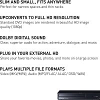 Panasonic Blu Ray DVD Player with Full HD Picture Quality and Hi-Res Dolby Digital Sound, DMP-BD84P-K, Black - Image 2
