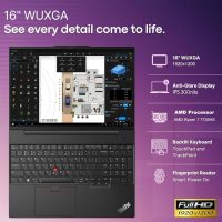 Lenovo ThinkPad E16 Gen 2 Business Laptop Computer, AMD 8-Core Ryzen 7 7735HS (Beat i7-1355U), 64GB DDR5 RAM, 1TB PCIe SSD, 16" FHD+, WiFi 6, Backlit KB, Fingerprint Reader, Windows 11 Pro, Vent-Hear - Image 3