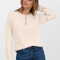 ANRABESS Womens Long Sleeve Henley Shirts Button Down Tunic Tops Fall Lightweight Sweaters Business Casual Blouses 2025 - Image 3
