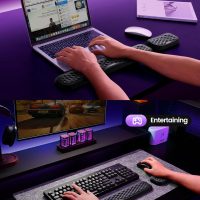 Vaydeer Wrist Rest for Keyboard and Mouse, Computer Ergonomic Wrist Support Pad, Soft Memory Foam Arm Cushion for Desk, Palm Hand Office Laptop Typing - Image 6