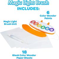 Crayola Color Wonder Magic Light Brush, Mess Free Painting Station for Kids, Gift for Kids, Toddler Toys & Activities, Ages 3, 4, 5 - Image 5