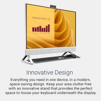 Dell 27 All-in-One Desktop ec27250-27-inch FHD (1920 x 1080) Display, Intel Core 5 Processor 120U, Intel Graphics, 16GB DDR5 RAM, 512GB SSD, Windows 11 Home, Onsite Service - White - Image 6