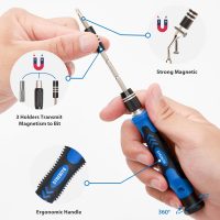STREBITO Electronics Precision Screwdriver Sets 142-Piece with 120 Bits Magnetic Repair Tool Kit for iPhone, MacBook, Computer, Laptop, PC, Tablet, PS4, Xbox, Nintendo, Game Console - Image 3