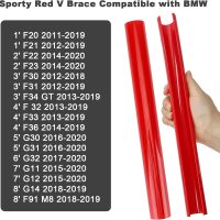 Red V Brace Covers for BMW 1 3 4 5 7 Series Accessories F20 F21 F22 F30 F31 F35 G11 G12 G14 G30 G31 320i 328i 330i 335i 535i Grill Insert Trims Front Cross Bar - Image 3