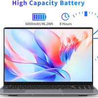 16 Inch Laptop Computer, Gaming Laptop 2025, 16GB RAM 1TB SSD, N150 Processor(Up to 3.6GHz), FHD 1920 * 1200, 180° Open, Backlit, BT4 WIFI5, Windows 11 Pro, 6000 mAh Battery, Student - Image 8
