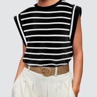 WIHOLL Cap Sleeve Tops for Women Summer Top Basic Tee Shirts Casual Tank Loose Fit 2025 Fashion - Image 2