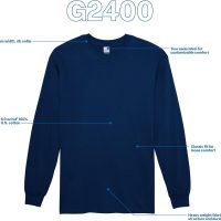 Gildan Adult Ultra Cotton Long Sleeve T-Shirt, Style G2400, Multipack - Image 4