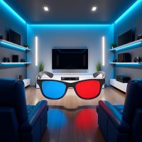 3Pcs Red and Blue 3D Glasses Universal TV Movie Dimensional Video Frame 3D Glasses DVD Game Glass 3D Style Glasses for 3D Movies Games, 3D Viewing Glasses, Televisions and Video - Image 7