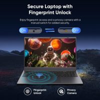 15.6 inch Win11 Laptop Computer, 1920x1080 IPS Screen, 12GB DDR5 RAM / 512GB SSD, N95(Beats N5095) Processor Notebook PC, Support Fingerprint, WiFi 5, BT, Full Size Keyboard - Image 5