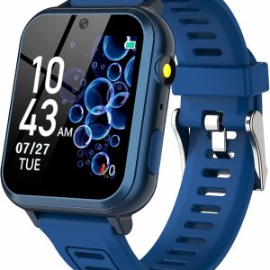 Phyulls Smart Watch for Kids with 39 Games Alarm Clock, Touchscreen, Calendaring Camera Music Player Time Display Video & Audio Recording, Toys for 3-12 Years Old Boys