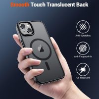 SUPFINE Magnetic for iPhone 14 Case & iPhone 13 Case (Compatible with MagSafe)(Military Grade Drop Protection) Translucent Matte Shockproof Phone Cover,Black - Image 6