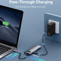 Baseus USB C to HDMI Adapter, 4K@60Hz USB C Docking Station, 7 in 1 USB C Hub with 3 USB-A, PD 100W, TF/SD Card Reader, Compatible for iPhone 15/Mac/Dell/Acer/HP/ASUS/Steam Deck/Rog Ally - Image 4