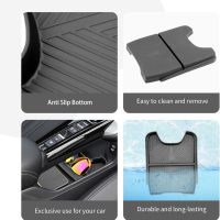 CDEFG 2023 2024 2025 2026 HR-V Center Console Organizer Tray for 2023-2026 Honda HR-V Lower Console Tray Storage Box Floor Tray Sunglasses Holder 2025 2026 HR-V Interior Accessories (Lower Console) - Image 5