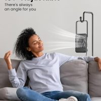 Koonie USB Desk Fan, Strong Wind Ultra Quiet Small Personal Fan with 180° Tilt Folding and 3 Speeds Adjustable, USB-C Corded Powered Mini USB Fan for Office Desktop Bedroom, NO BATTERY - Image 3