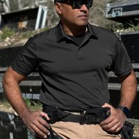 CQR Men's Polo Shirts, Tactical Short Sleeve Golf Performance Shirts, Lightweight Dry Fit UPF 50+ Pique - Image 4