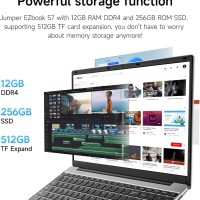 15.6 Inch Laptop with Office 365, 4GB RAM, 128GB Storage Expandable 1TB, 5205U Processor, HD Display, Windows 11 Laptops Computer, Wi-Fi 5, BT4.2, Numpad, Type-C, for Business and Students. - Image 3