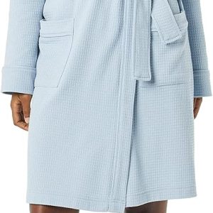 Amazon Essentials Women's Lightweight Waffle Mid-Length Robe (Available in Plus Size)