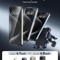Bike Phone Holder Mount, Secure Handlebar Phone Mount Holder for Bike and Motorcycle, Suitable for iPhone and 4.5-6.8" Smartphones, Black - Image 4