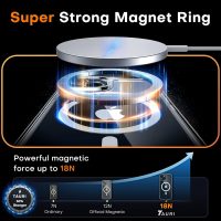 TAURI 3 in 1 Magnetic for iPhone 13 Case, [Compatible with MagSafe] [with 2X Screen Protectors] Not-Yellowing, Military-Grade Protection Slim Phone Case for 13 Cover, Clear, 6.1" - Image 2