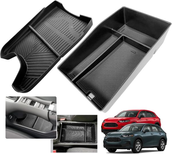 2025 2026 HRV HR-V Center Console Organizer Tray for Honda HR-V 2025 2024 2023 Console Tray Center Armrest Glove Storage Box for HRV HR-V 2026 Accessories 2024 HR-V Box（2pcs）