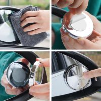 2-Pack 360-Degree Adjustable Blind Spot Mirror Wide Angle Rearview Mirror for Enhanced Driving Safety - Image 4