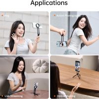 ULANZI MA30 Magnetic Phone Tripod Stand for iPhone - Aluminium Maglock Smartphone Mini Tripod Pocket Cell Phone Stand Strong Magnet Quick Mount Compatible with iPhone 16 15 14 13 12 Series, Black - Image 5