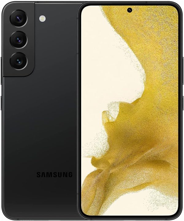 SAMSUNG Galaxy S22 5G SM-S901B/DS 128GB 8GB Dual SIM Factory Unlocked GSM Smartphone - International Version (Phantom Black)