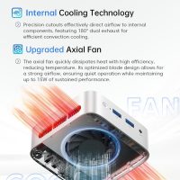 ACEMAGIC Mini Pc 11 Pro, Processor N97 (Beat N100/N95/N150) up to 3.6 GHz Mini Computers, 16GB DDR4 256GB SSD, 4K Dual Display WiFi BT VESA Micro Small Pc for Business and Home, Mini Desktop - Image 5