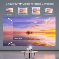AuKing Projector, 2025 Upgraded Electric-keystone Projector, Full HD 1080P Home Theater Video Projector, Compatible with HDMI/USB/AV/Smartphone/TV Box/Laptop - Image 4