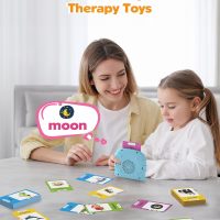 Talking Flash Cards for Toddlers 1 2 3 4 Year Olds, Montessori Language Learning with 224 Words, Pocket Speech Therapy and Autism Playthings, Children's Sensory Educational Device - Image 4