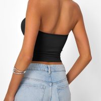 Trendy Queen Womens Strapless Tube Tops Basic Backless Sleeveless Bandeau Going Out Crop Tops Cute 2025 Summer Clothes - Image 5