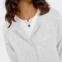Trendy Queen Cropped Cardigan Sweaters for Women Lightweight Crop Cotton Knit Y2k Fall Outfits Fashion Clothes 2025 - Image 5