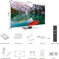 SYLVOX 22'' Smart 12 Volt TV Digital Video Disc Combo FHD 1080P Android 11.0, with ARC CEC WiFi Wireless Connection, for Home, RV Camper, and Mobile Use(Limo Series),Black - Image 3