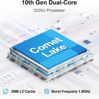 15.6 Inch Laptop with Office 365, 4GB RAM, 128GB Storage Expandable 1TB, 5205U Processor, HD Display, Windows 11 Laptops Computer, Wi-Fi 5, BT4.2, Numpad, Type-C, for Business and Students. - Image 2