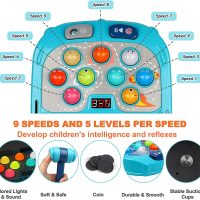 Whack Game Mole for Toddlers, Toys for 3-12 Year Old Boys and Girls, Pounding Game for Kids,Gifts for 3 4 5 6+ Year Old Boys, Interactive Educational Toy with Sound and Light,PK Mode with 2 Hammers - Image 2