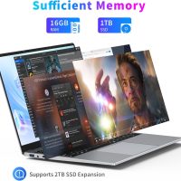 16 Inch Laptop Computer, Gaming Laptop 2025, 16GB RAM 1TB SSD, N150 Processor(Up to 3.6GHz), FHD 1920 * 1200, 180° Open, Backlit, BT4 WIFI5, Windows 11 Pro, 6000 mAh Battery, Student - Image 5