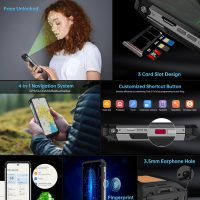 8849 Tank 2 Pro Rugged Smartphone Unlocked, 24+512GB/1TB Android 14 Rugged Cell Phone with Projector, 6.79’’ 4G Waterproof Mobile Phones 23800mAh, Fingerprint/Dual Sim/OTG/GPS/Face ID - Image 9