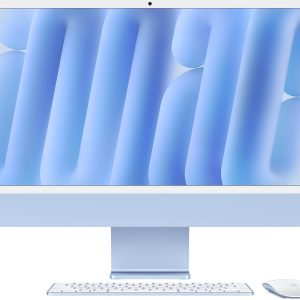 Apple 2024 iMac All-in-One Desktop Computer with M4 chip with 8-core CPU and 8-core GPU: Built for Apple Intelligence, 24-inch Retina Display, 16GB Unified Memory, 256GB SSD Storage; Blue