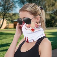 Christmas Santa Cooling Neck Gaiter Face Mask Lightweight Sun Protection Bandana Holiday Headwear Cycling Festive Events - Image 3
