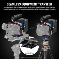 NEEWER Foldable V Mount Battery Plate with Arca Type Quick Release Camera Baseplate, Lightweight DSLR Camera Video Rig Compatible with SmallRig V Mount Battery Cage DJI RS4 RS3 Gimbal, PS015 PRO - Image 5