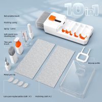 Keyboard Cleaning Kit Laptop Cleaner, 10-in-1 Computer Screen Cleaning Brush Tool, Multi-Function PC Electronic Cleaner Kit Spray for iPad iPhone Pro, Earbuds, Camera Monitor, All-in-one with Patent - Image 8