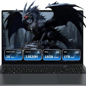 16" FHD Laptop i7-13620H 16GB RAM 1TB SSD, 10 Cores up to 4.9GHz, Laptops Computer with 100W Type-C Numpad Fingerprint Backlit Keyboard, High-Performance for Business, Study & Entertainment