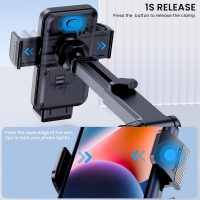 Phone Holder Car Mount for iPhone [Powerful Suction] Phone Mount for Car Dashboard Windshield Air Vent Universal Accessories [Thick Cases Friendly] Automobile Phone Holder Fit iPhone Smartphone - Image 6