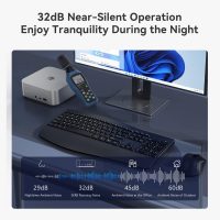 Beelink SER8 Mini PC, AMD Ryzen 7 8745HS(8C/16T, up to 4.9GHz), 32GB DDR5 RAM 1TB PCle4.0 SSD, SER8 Mini Computer Support 4K@144Hz, Tirple Display, HDMI+DP, WiFi6, BT5.2, USB4 - Image 4