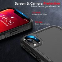 SPIDERCASE for iPhone XR Case, [10 FT Military Grade Drop Protection] [Non-Slip] [2 pcs Tempered Glass Screen Protector] Shockproof Airbag Cushion Protective Case for iPhone XR 6.1” (Black) - Image 4