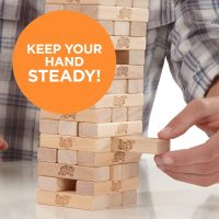 Hasbro Gaming Jenga Wooden Blocks Stacking Tumbling Tower Game | Party Games for Kids & Families | Easter Basket Stuffers | Ages 6+ (Amazon Exclusive) - Image 4