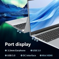 15.6 Inch Laptop, Gaming Laptop, Laptops 24GB 1TB SSD, Lap top Computer N5095, Traditional Laptops Computers 180 Angle Opening, Lap top Fingerprint Unlock Backlit Keyboard, 1920X1080 FHD IPS MINI-HDMI - Image 7