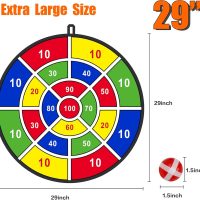 BooTaa 29" Large Dart Board for Kids, Kids Dart Board with Sticky Balls, Boys Toys, Indoor/Sport Outdoor Fun Party Play Game Toys, Birthday Gifts for 3 4 5 6 7 8 9 10 11 12 Year Old Boys Girls - Image 7