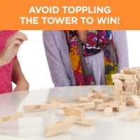 Hasbro Gaming Jenga Wooden Blocks Stacking Tumbling Tower Game | Party Games for Kids & Families | Easter Basket Stuffers | Ages 6+ (Amazon Exclusive) - Image 5